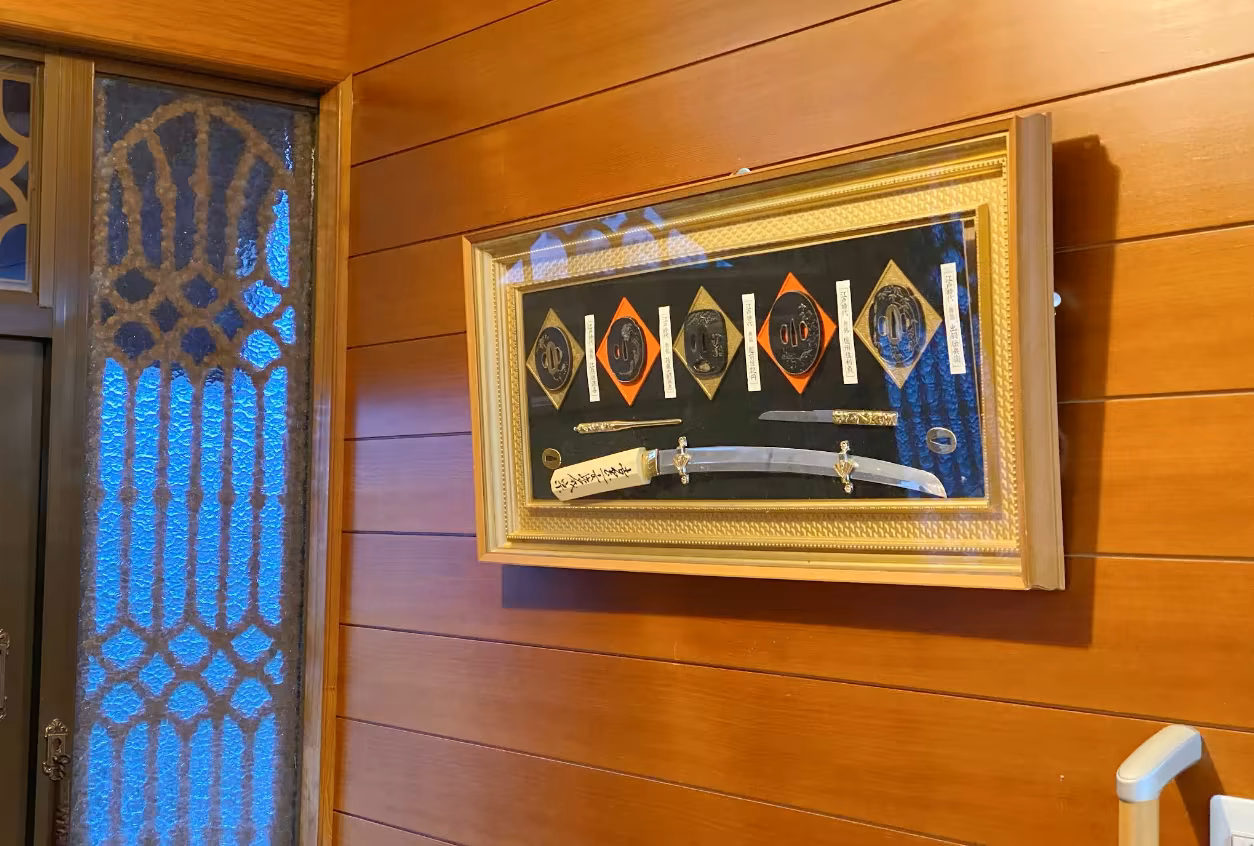 Samurai sword display